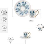 Karaca İznik 6 Kişilik Kahve Fincan Takımı 80 ml - Görsel 2