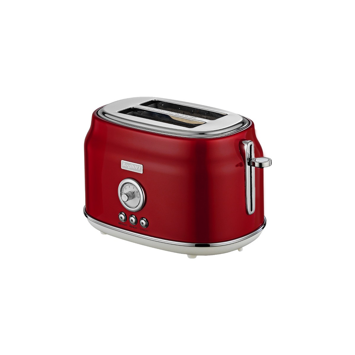 110000681714347.jpg Berghoff Gem Retro Kırmızı Iki Dilim Ekmek Kızartma Makinesi - Görsel 1
