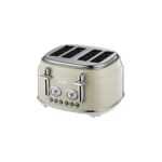 Berghoff Gem Retro Krem Rengi Dört Dilim Ekmek Kızartma Makinesi