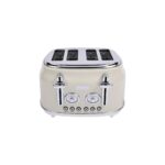 Berghoff Gem Retro Krem Rengi Dört Dilim Ekmek Kızartma Makinesi - Görsel 2