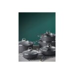 Falez Black Line 22 cm Granit Karnıyarık Tencere - Görsel 4