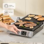 Karaca Compact Steel Pro Sear And Grill Inox 2007 Izgara ve Tost Makinesi - Görsel 2