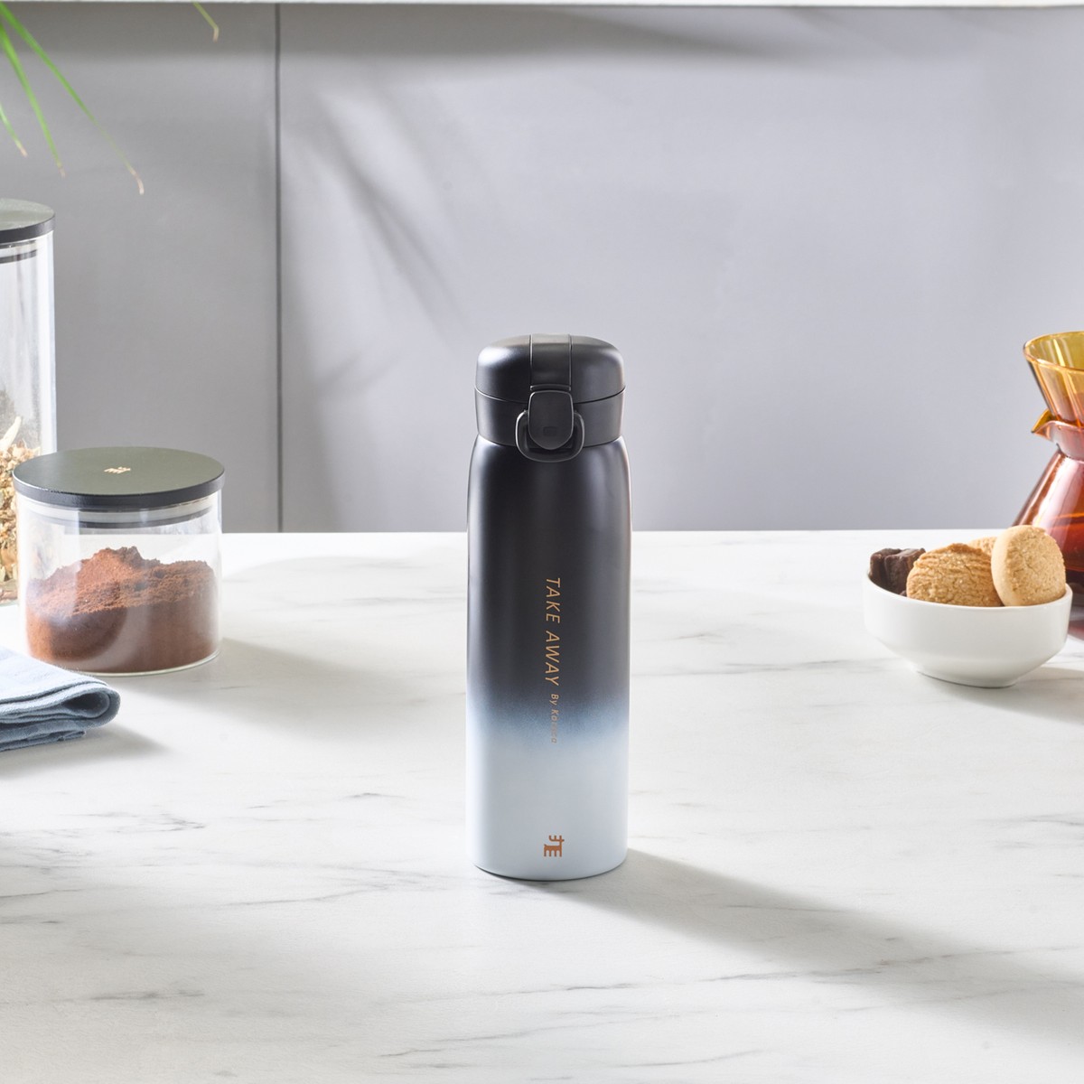 110000686383986.jpg Karaca Skyfall Çelik Sızdırmaz Termos 500 ml Siyah - Görsel 1