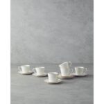 English Home Marlin Bone Porselen 12 Parça 6 Kişilik Kahve Fincan Takımı 80 ml Gold