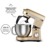 Karaca Mastermaid Chef Pro Çift Kollu Stand Mikser Mineral Gold 1750W