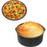 Emayeci Air Fryer Sulu Yemek Tenceresi ve Pizza Tepsisi 2'li Set - Görsel 2