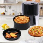 Emayeci Air Fryer Sulu Yemek Tenceresi ve Pizza Tepsisi 2'li Set - Görsel 3