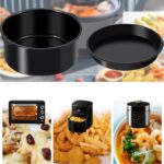 Emayeci Air Fryer Sulu Yemek Tenceresi ve Pizza Tepsisi 2'li Set - Görsel 4