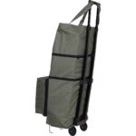 Ent Çanta MİNE Model Sessiz tekerlekli , Çok Fonksiyonlu,  Katlanabilir Teleskobik Kollu Seyahat ve Alışveriş Çantası-Yeşil - Görsel 2