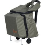 Ent Çanta MİNE Model Sessiz tekerlekli , Çok Fonksiyonlu,  Katlanabilir Teleskobik Kollu Seyahat ve Alışveriş Çantası-Yeşil - Görsel 3