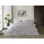 Doqu Home Easy Cotton Glimmer Comforter Set Çift Kişilik - Gri