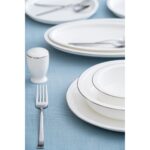 Acar Clemente 12 Kişilik 57 Parça Silver Porselen Yemek Takımı - Görsel 5