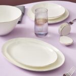 Karaca Fine Pearl Extra Wave 61 Parça 12 Kişilik Yemek Takımı Gold - Görsel 3