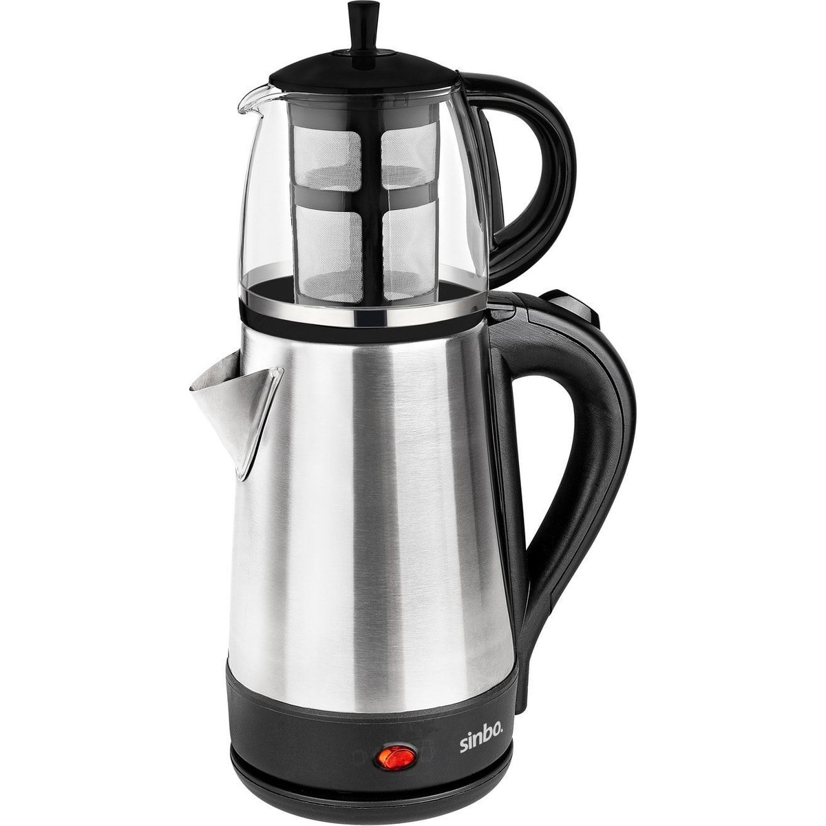 110000692122447.jpg Sinbo STM-5836 2 Si 1 Arada Cam Demlik 1600W Elektrikli Çay Makinesi - Görsel 1