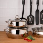 Emsan Karıştır Pişir Sakla 17 Parça Servis Gereçli Çelik Tencere Seti - Görsel 5