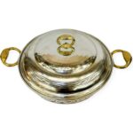 Efemir Kalaylı Işlemeli Bakır Karnıyarık Tencere No:4 - Görsel 2