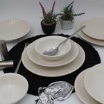 Arna Porselen Anka 48 Parça 12 Kişilik Yemek Takımı - Simli