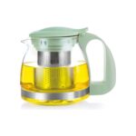 Nishev Renkli Süzgeçli Cam Demlik 700 ml - Sade Tonlar Serisi