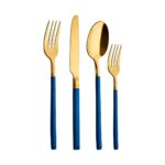 Aryıldız Soho Prestige Lacivert Gold Çatal Kaşık Bıçak 24 Parça
