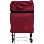 Ent Çanta MİLA Model Sessiz 6 Teker, Merdiven Çıkabilen, Katlanabilir Alışveriş ve Seyahat Çantası- Bordo - Görsel 3