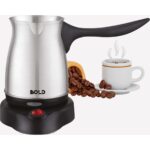 Bold Elektrikli Türk Kahve Pişirme Makinesi Inox Paslanmaz Çelik Cezve