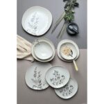 Tabak Evi Porselen Pebble Yemek Takımı Lila 4 Kişilik 12 parça - Görsel 2