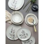 Tabak Evi Porselen Pebble Yemek Takımı Lila 4 Kişilik 12 parça - Görsel 5