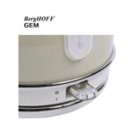 Berghoff Gem Retro Yuvarlak Su Isıtıcısı Kettle ve Retro Krem Rengi 2 Dilim Ekmek Kızartma Makinesi Seti - Görsel 2