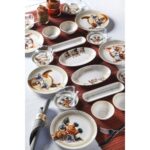 Kitchen Life 32 Parça 6 Kişilik Sweet Animals Porselen Kahvaltı Takımı Bone China - Görsel 2
