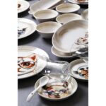 Kitchen Life 32 Parça 6 Kişilik Sweet Animals Porselen Kahvaltı Takımı Bone China - Görsel 3