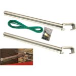 Gökbin Alüminyum Balkon Çamaşır Kurutmalık Askısı Kare Küpeşte Çamaşırlık Kızaklı Bronz - Görsel 4