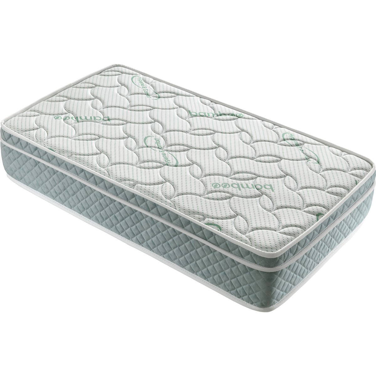 110000706366494.jpg Heyner Cosi Bamboo Lüx Kuş Tüyü Pedli Yaylı Yatak 60 x 120 cm Bebek Yatağı - Görsel 1