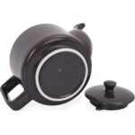 FERRAGNI Home Porcellana Firenze  Porselen Demlik Çay Makineleri Çaydanlık Semaver Için Uyumlu 1200 cc Füme Renk - Görsel 2