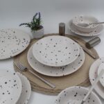 Arna Porselen Point 8 Parça 2 Kişilik Yemek Takımı Kobalt - Görsel 3