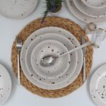 Arna Porselen Point 24 Parça 6 Kişilik Yemek Takımı Karemel - Görsel 2