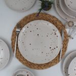 Arna Porselen Point 24 Parça 6 Kişilik Yemek Takımı Karemel - Görsel 3