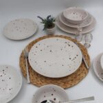 Arna Porselen Point 24 Parça 6 Kişilik Yemek Takımı Karemel - Görsel 4