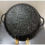 Zetmon 36 cm Granit Döküm Saç Kavurma ve Gözleme Tavası - Görsel 3