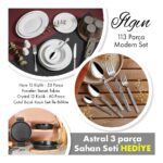 Amboss Ilgın - 113 Parça Modern Set - Crystal Çkb