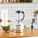 Karaca Multiblend Artisan Retro Mutfak Robotu Cream - Görsel 2