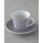 English Home Ashley Porselen Kahve Fincan Takımı 4 Parça 2 Kişilik Siyah - Görsel 3