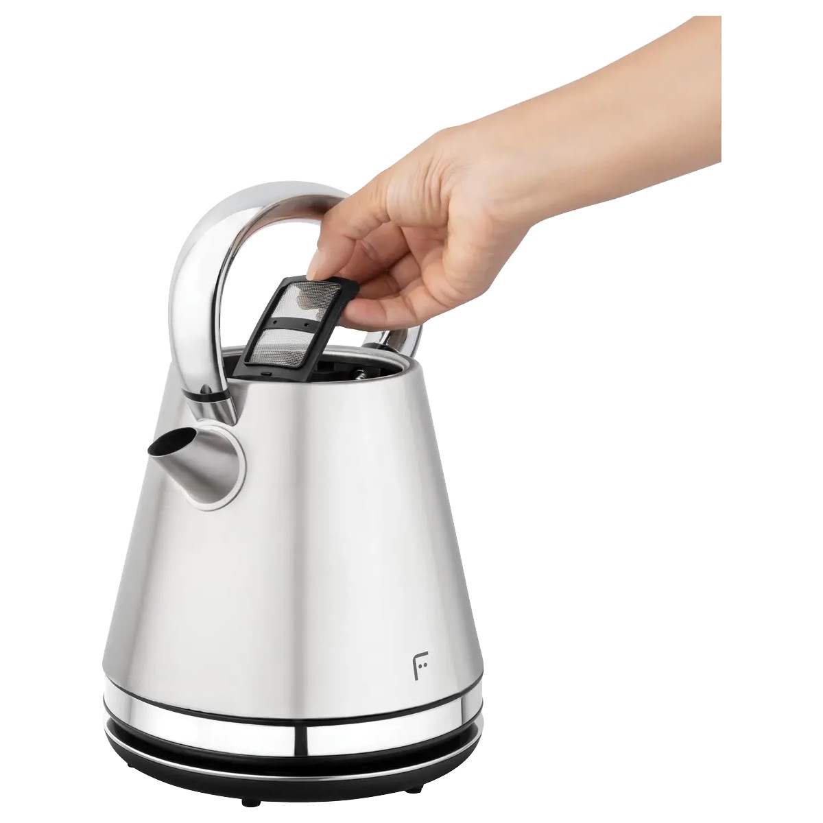 110000716131909.jpg Fakir Percy Gümüş Kettle 1,7 Litre Paslanmaz Çelik Gizli Rezistanslı Otomatik Kapanma - Görsel 1