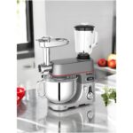 Robx SR50 Döküm Gövde 7 Litre Içli Köfte Hamur Yoğurma Kıyma Çekme Erişte Blender Çıpıcı mixer Set - Görsel 4