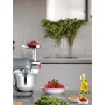 Robx SR50 Döküm Gövde 7 Litre Içli Köfte Hamur Yoğurma Kıyma Çekme Erişte Blender Çıpıcı mixer Set - Görsel 5