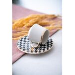 Acar Premium 6 Kişilik Porselen Kahve Fincanı Takımı – 90 ml - Görsel 2