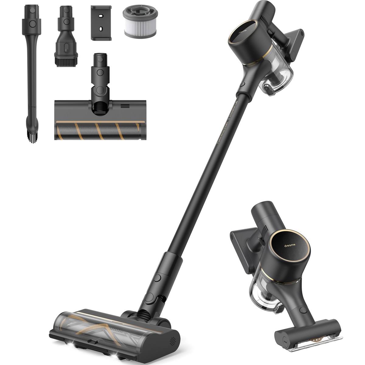 110000719455545.jpg Dreame R10 Pro Dikey Süpürge, 65 Dakika Uzun Çalışma Süreli Dikey Süpürge, Hafif ve Anti-Tangle özellikli, Sert Zemin, Halı ve Evcil Hayvan Tüyleri için 150 AW Güçlü Emişli El Süpürgesi - Görsel 1