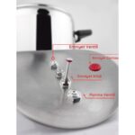 Lines Mercan Paslanmaz Çelik Düdüklü Tencere - Görsel 2