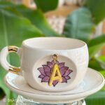 Bsk Ceramics Handmade Harfli Lotus Çay Fincanı “ınner Peace”