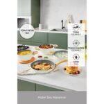 Karaca Kristal Parçacıklı Yanmaz Yapışmaz 15 Parça Tencere Seti ( Pfas ve Zararlı Kimyasallar Içermez) Türkiye’de Ilk ve Tek Swisscrystal Yüzey + Hediyeli - Görsel 4