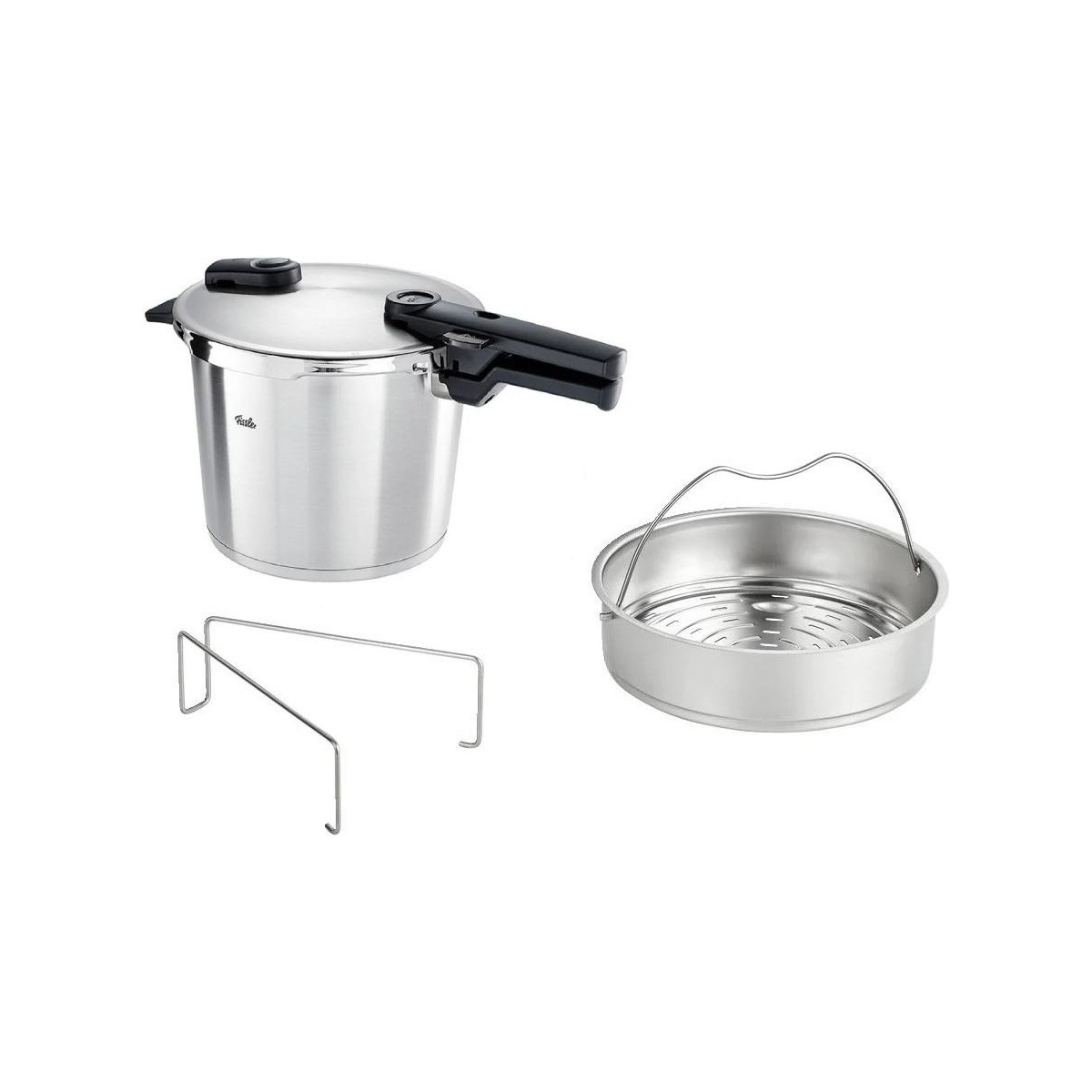 110000721210258.jpg Fissler Vitaquick Black Düdüklü Tencere 6 Lt - Görsel 1